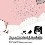 Amrgik Kawaii Large Mouse Pad Pink Gaming Mouse Pad Cat XL Cute Desk Mat 31.5x11.8x0.12 inch Large Mouse Pad for Desk (Kawaii Cat-1)