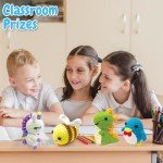 TGIQROVE 4Pcs Animal Crochet Kit for Beginners, Crochet Kit with Step-by-Step Video Tutorials, DIY Craft, Yarn,Crochet Hook, Knitting Starter Pack for Adults and Kids, Kids Boys Girls Birthday Gifts