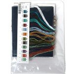 Dimensions Nighttime Camping Adventure Cross Stitch Kit for Beginners, 5" x 7", 14 Cnt. Navy Aida, 4pcs