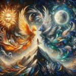 Phoenix Stamped Cross Stitch Kits - Moon Counted Cross Stitch Kits for Beginners Adults Sun Needlepoint Cross-Stitch Patterns Dimensions Needlecrafts Embroidery Kits Arts and Crafts