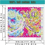 Phoenix Stamped Cross Stitch Kits - Moon Counted Cross Stitch Kits for Beginners Adults Sun Needlepoint Cross-Stitch Patterns Dimensions Needlecrafts Embroidery Kits Arts and Crafts