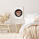 Louise Maelys Mushroom Embroidery Kits for Beginners with Art Night Pattern,Adults Starter Cross Stitch Kit DIY Needlepoint