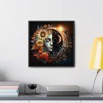 Baipisan Cross Stitch Kit for Adults - Sun and Moon 11CT Preprinted Easy Pattern Needlepoint Kit