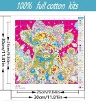 Cow Stamped Cross Stitch Kits for Adults Beginner, Sunflowers Counted Cross Stitch Kits Printed Stitching Cute Patterns Dimensions Needlepoint Art Crafts Embroidery Kits for Adults Beginners