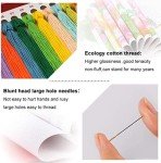 Eiazuiks Stamping Cross Stitch Kit, Counting Cross Stitch Kit for Adult Beginners, Full Line DIY Cross Stitch Stitching Kit for Home Decor Flowers Cross Stitch Patterns 12x16 inches