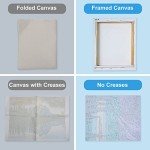 Ninonly 4 Pack Paint by Number for Adults Framed Canvas, DIY Arts and Crafts for Adults Beginner with Wooden Easel, Paint Brushes, Acrylic Paint Set for Home Wall Decor, 9 * 12 Inch