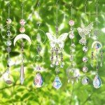 HYBEADS DIY Suncatchers, 400pcs Sun Catchers Making Supplies Kit Art and Crafts for Adults Hanging Prism Sun Catcher with Crystals Rainbow Maker for Indoor Window Home Wedding Garden Christmas Decor