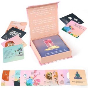48 Stress Relief and Self Care Cards, Affirmation Cards, Mindfulness and Meditation Exercises, Anxiety Relief and Relaxation
