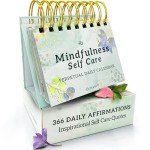 MESMOS Inspirational Gifts for Women, Perpetual Calendar with 366 Daily Affirmations, Mindfulness Self Care Gifts, Cute Office Desk Accessories, Office Decorations, Desk Decor for Women
