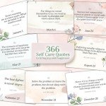 MESMOS Inspirational Gifts for Women, Perpetual Calendar with 366 Daily Affirmations, Mindfulness Self Care Gifts, Cute Office Desk Accessories, Office Decorations, Desk Decor for Women