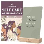 Clever Fox Self-care Affirmation Cards – Inspirational Daily Self-Love Deck for Stress Relief, Mindfulness, Positive Mindset, Wellness & Mental Health
