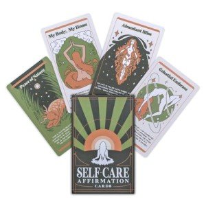 PURPLE CANYON Self Care Affirmation Cards | Positive Affirmations Cards for Mindfulness and Meditation | Motivational Gifts for Women and Men | 52 Card Deck for Encouragement