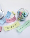 20 Positive Messages - Mini Jar of Positivity - Uplifting Affirmations, Self Care, Kindness, Joy, Motivational Messages Positive Jar Decorative Jar (Colorful-Positive)