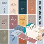 100 Affirmation Cards for Women and Men With 150+ Thought-Provoking Questions, Unique Affirmation cards for stress Relief, Meditation and Self Care Gift For Women and Men.