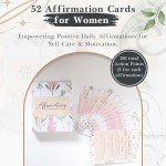 52 Positive Affirmation Cards for Women – Daily Affirmations & Motivational Quote Cards for Self-Care, Mindfulness, and Personal Growth | Inspirational & Powerful Words of Affirmation for Desk Décor & Gifts