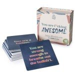 Affirmation Cards for Women | 52 Daily Inspirational & Motivational Quotes | Funny & Positive Mix for Self-Care, badass & sweary | Modern Design, Premium Printing | Birthday & Friend Gifts