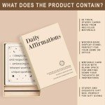 Gejoyse 60 Intelligent Change Mindful Affirmation Cards for Women with Display Stand Inspirational Motivational Positive Daily Cards for Women Spiritual Self Care Gifts for Womens Friend Her