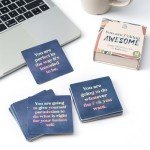 Affirmation Cards for Women | 52 Daily Inspirational & Motivational Quotes | Funny & Positive Mix for Self-Care, badass & sweary | Modern Design, Premium Printing | Birthday & Friend Gifts