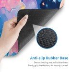 TOXXU Pink Cloud Large Gaming Mouse Pad with Anti-Slip Base for Keyboard and Mouse, Kawaii Colorful Clouds Extended XL Mousepad for Girl, Cute Desk Mat with Stitched Edges for Desk, 31.5 x 11.8 in