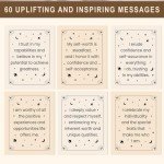 Gejoyse 60 Intelligent Change Mindful Affirmation Cards for Women with Display Stand Inspirational Motivational Positive Daily Cards for Women Spiritual Self Care Gifts for Womens Friend Her