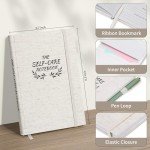Self-Care Journal, Mental Health Journal for Women, 120 Days Reflection Journal with Prompts, Self Care Planner for Gratitude, Mindfulness & Wellness, 5.7”x8.3”, Beige