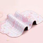 Kuitmor Kawaii Anime Mouse Pad Cute Gaming Mouse Pad,Non-Slip Waterproof Desk Mat for Keyboard,Durable Large Extended Mouse Pad with Bowknot Edge for Office Gaming - FlowerCat