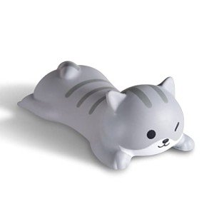 Cityhermit Cute Wrist Rest Support for Mouse Keyboard Computer Elbow Pad Arm Rest for Desk Ergonomic Kawaii Office Supplies Slow Rising PU Mouse Pad Cat