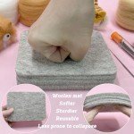 Needle Felting Kit, DIY Crafts for Adults Women, Hobby Kit with Felting Supplies,Felting Needles, Felting Wool and Tools for Beginners, Adult Craft Kits, Animal Kit 6pcs