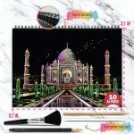 Scratch Art Book for Adults - Colorful City Series Scratch Art | Scratch Painting Foil Art for Adults | Scratch and Sketch City Series Books | Foil Engraving Scratch Art Adult (City Series)