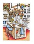 Creative Haven Country Kitchen Charm Coloring Book (Adult Coloring Books: In The Country)