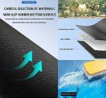 Cute Kawaii White Cat Anime Green Plant Leaves Desk Mat Large Mouse Pad Gaming Desk Pad, XL Extended Mousepad Desk Accessories for Women Office Decor Long Laptop Keyboard Mouse Mat 31.5x11.8 in