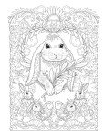 Creative Haven Boho Bunnies Coloring Book (Adult Coloring Books: Animals)