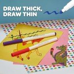 CRAYOLA SuperTips Washable Felt Tip Colouring Pens (Pack of 24)