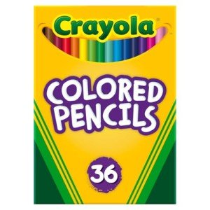 Crayola Colored Pencils (36ct), Kids Pencils Set, Arts & Crafts Supplies, Coloring Book Pencils, Gifts for Kids & Toddlers, Ages 3+