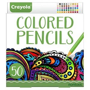 Crayola Colored Pencils For Adults (50ct), Colored Pencil Set for Adult Coloring Books, Coloring Set, Gift for Teens & Adults [Amazon Exclusive]