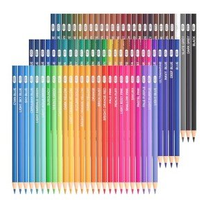 Shuttle Art 80 Regular Colored Pencils, Colored Pencils for Adult Coloring, Soft Core Color Pencils, Coloring Pencils for Adults Kids Artists Beginners Drawing Coloring Sketching