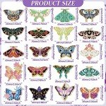 FairySandy 20 Pcs Butterfly Diamond Painting Keychains Kits Diamond Art Keychain 5d Butterfly Diamond Key Chain Spring Summer Diamond Hanging Ornaments Key Ring for Adults Beginners DIY Crafts Decor