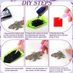 FairySandy 20 Pcs Butterfly Diamond Painting Keychains Kits Diamond Art Keychain 5d Butterfly Diamond Key Chain Spring Summer Diamond Hanging Ornaments Key Ring for Adults Beginners DIY Crafts Decor