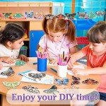 FairySandy 20 Pcs Butterfly Diamond Painting Keychains Kits Diamond Art Keychain 5d Butterfly Diamond Key Chain Spring Summer Diamond Hanging Ornaments Key Ring for Adults Beginners DIY Crafts Decor