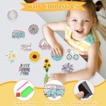 ZYNERY 24 Pcs Summer Magnets, Refrigerator Magnets Sunflower Beach Art, Mini Diamond Painting Kits, Decorative Magnets 5D Diamond Painting for Adults Home Decor DIY Crafts Gift