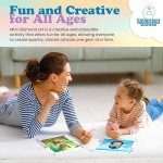 Modern Merch Small Diamond Art Packs Butterfly Deer & Penguin, Animal Diamond Dots for Adults, Jewel Art Painting Kits, Mini Gem Arts and Crafts for Adults, Round Drill 3 Pack Partial Drill