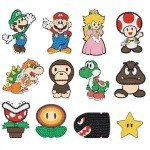 PICNICFUN Diamond Kits Stickers for Kids,24 PCS 5D DIY Cute Cartoon Characters and Animals Handmade Digital Paint Rhinestone Mosaic Sticker Making for Kids,Children Art Craft