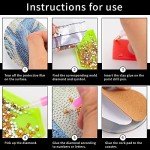 8 Pcs Diamond Art Painting Coasters Diamond Art Coasters with Holder, Abstract Landscape Diamond Art Painting Kits for Adults, Kids & Beginners, DIY Diamond Art Kits Craft Supplies Coasters for Drinks