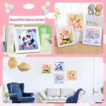 KYOQFVN 4 Pack Diamond Art Kits for Kids - Arts and Crafts for Kids Ages 8-12 - Crafts for Girls 8-12, Full Drill Gem Art Small Diamond Art Painting, 5D Mini Diamond Art, for Home Wall Decor 6x6 Inch