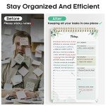 To Do List Pad - To Do List Notebook for Work with 52 Sheets, Undated Daily Planner Perfect for Daily Tasks and Goal Setting, To Do List Notepad Suitable for Office, Home and School-Nature
