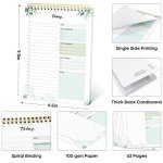 To Do List Pad - To Do List Notebook for Work with 52 Sheets, Undated Daily Planner Perfect for Daily Tasks and Goal Setting, To Do List Notepad Suitable for Office, Home and School-Nature