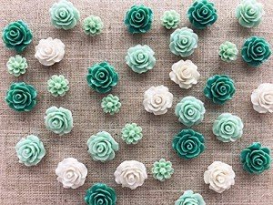 24Pcs Decorative Pushpins,Cork Board Tacks,Bulletin Board Tacks,Thumb Tack Decorative for CorkBoard, Office Organization or Home, Green
