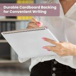 Weekly To Do List Notepad with 52 Undated Sheets（8.5"×11"）- Undated Weekly Planner Notepad for Office Desk Accessories and Supplies - Midnight Lilac