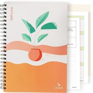Switch Research Self-Love Journal - Self Care Journal for Women with Prompts - Mindfulness & Gratitude Journal, Therapist Recommended for Self Reflection & Personal Growth - Guided Writing Notebook A4