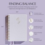 LIFTINSPIRE CO. FINDING BALANCE A 100-DAY Mental Health Journal – Daily Journal with Prompts for Mindfulness, Self-Care & Healing – Anxiety & Depression Relief